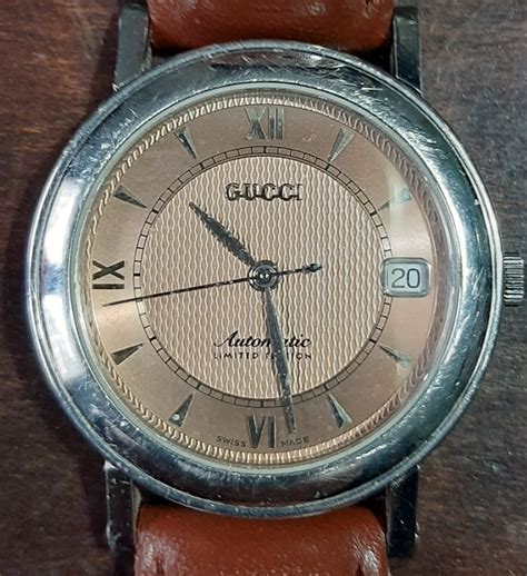 orologio gucci pelle automatic edizione limitata|Orologio Gucci G.